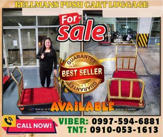 Stainless Steel Bellman's Push Cart Luggage