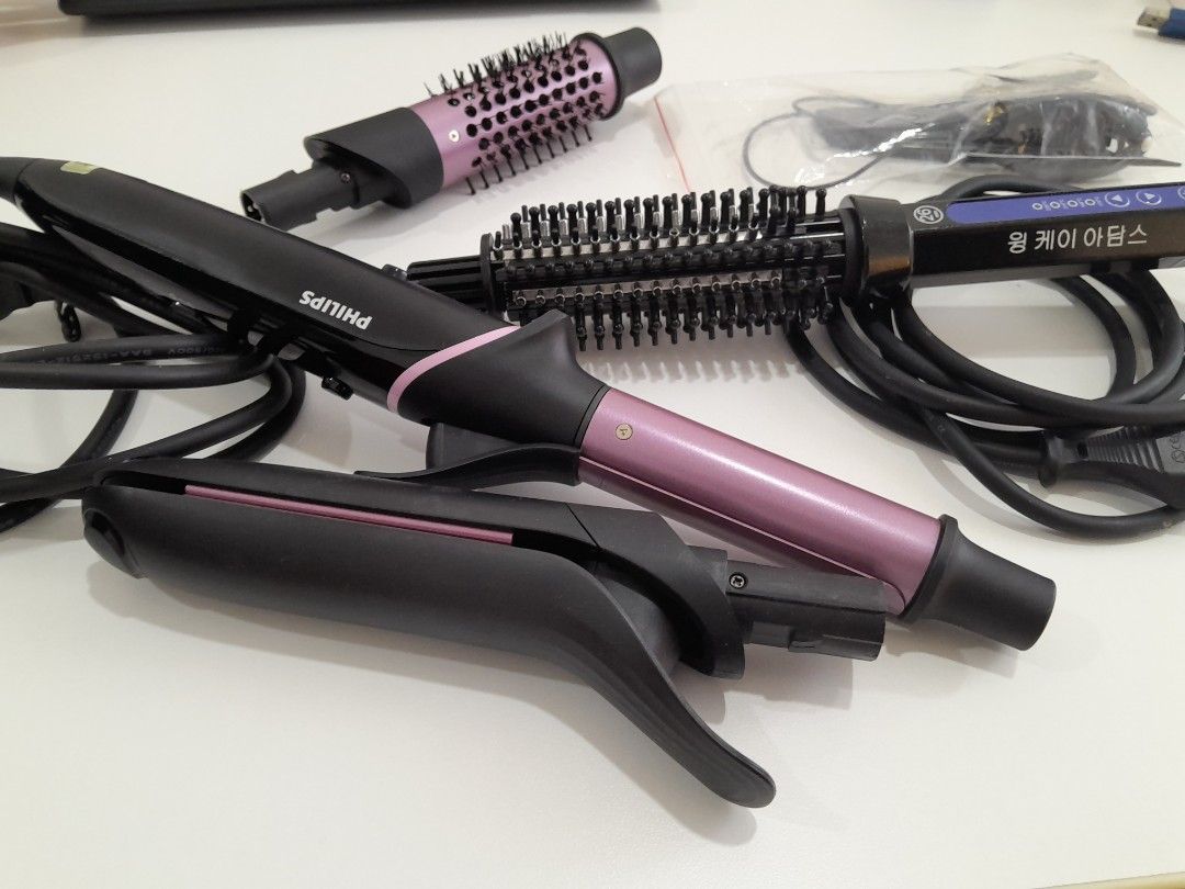 Philips hair deals straightener curler set