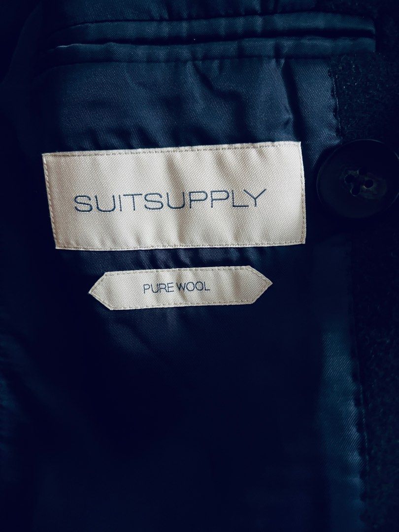 Suit Supply Men s Winter Overcoat 100 Pure Wool Size S 165cm