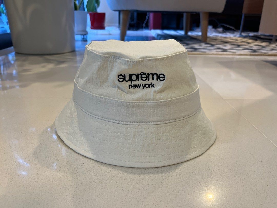 Supreme white bucket store hat
