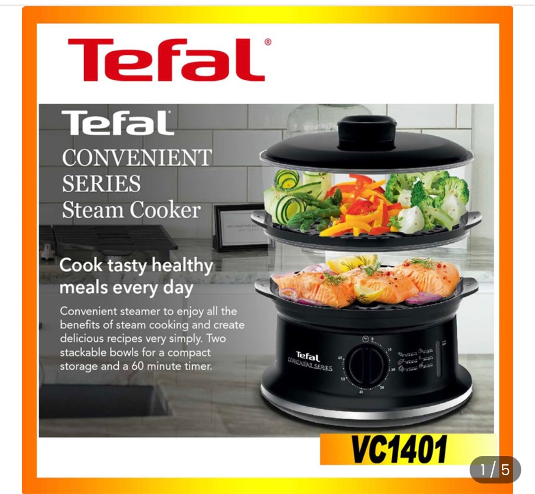 Tefal Food Steamer 2 Tiers, TV & Home Appliances, Kitchen Appliances