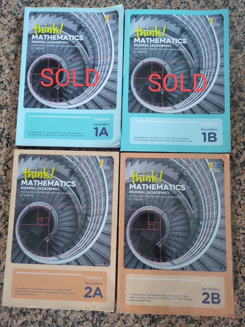 Think mathematics textbook 2a 2b hobbies toys books magazines