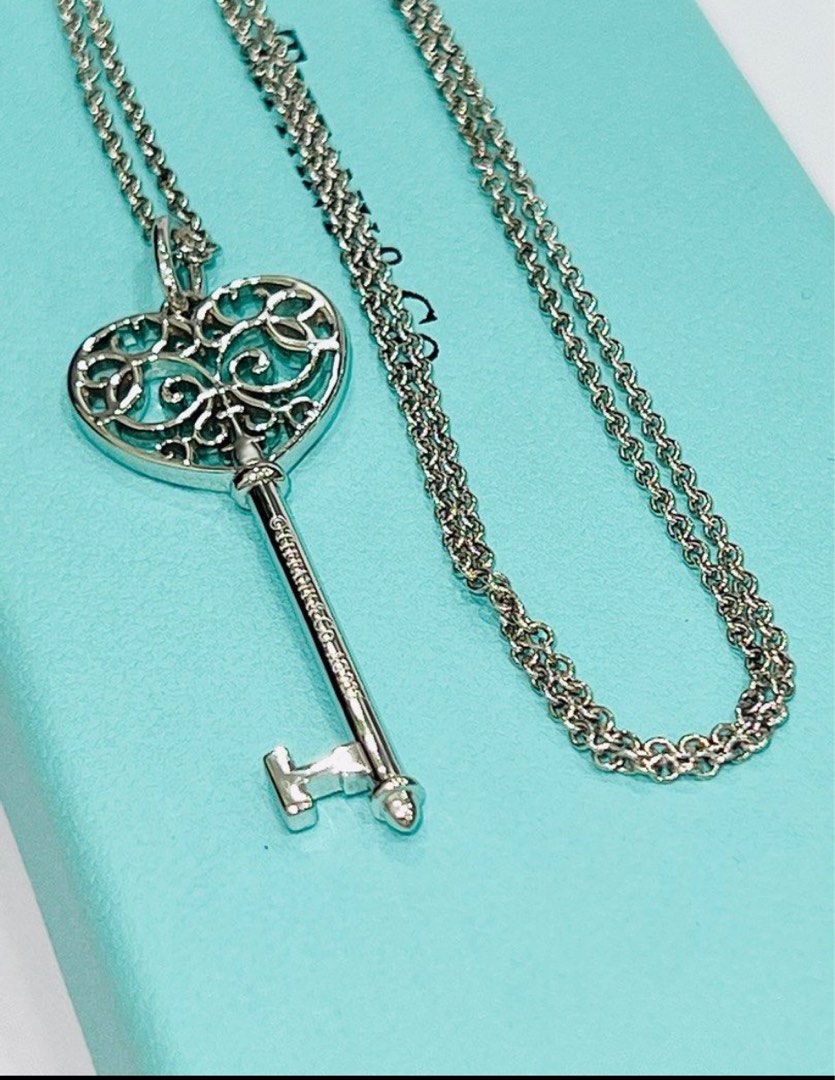Tiffany and co necklace heart and key store