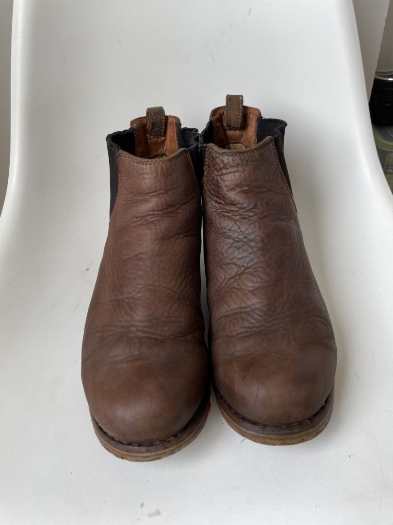 Timberland Dark Brown Chelsea Boots Shoes Genuine Leather Original  Authentic 100% Kulit Asli Sepatu Boot Shoe Cokelat Tua Coklat Gelap  Footwear Alas