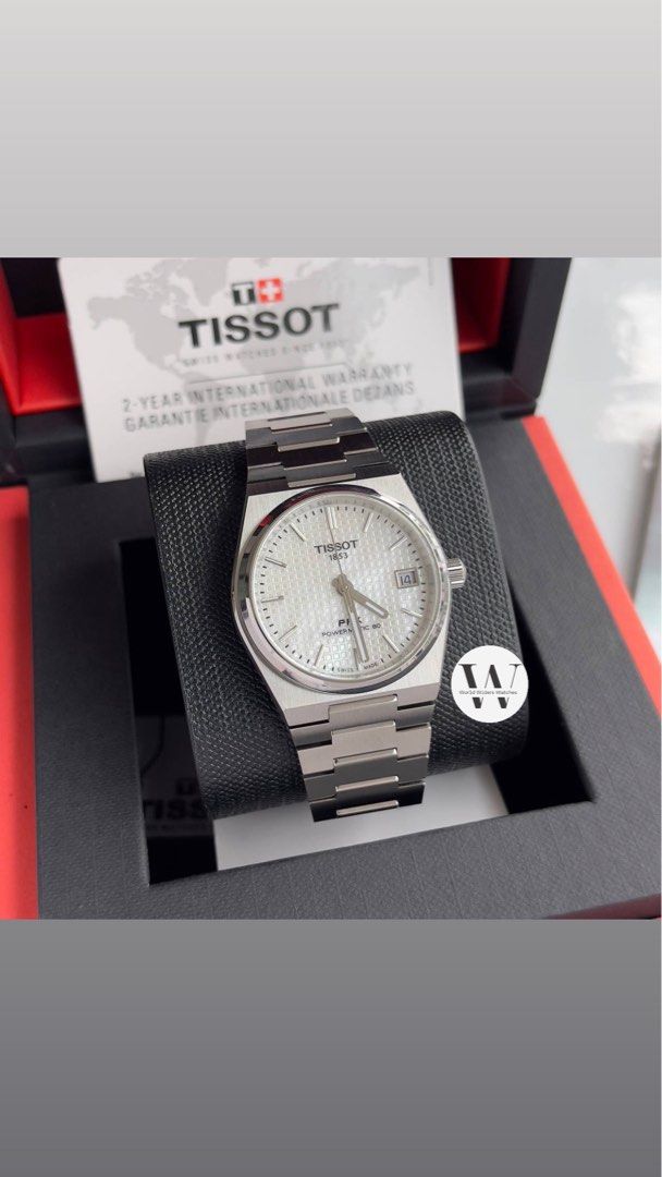 Tissot PRX Quartz EOL White Dial T137.410.11.031.00, Men's Fashion