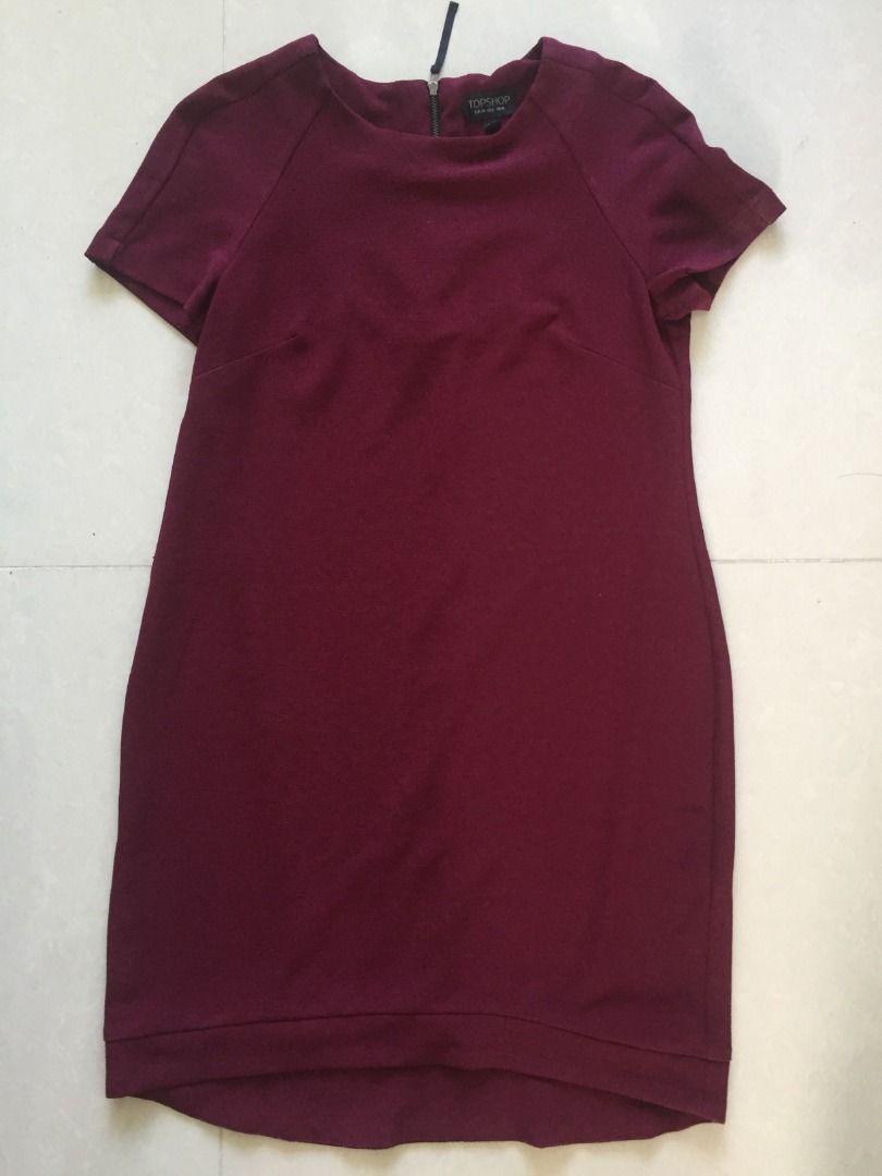 Topshop Maroon Dress M