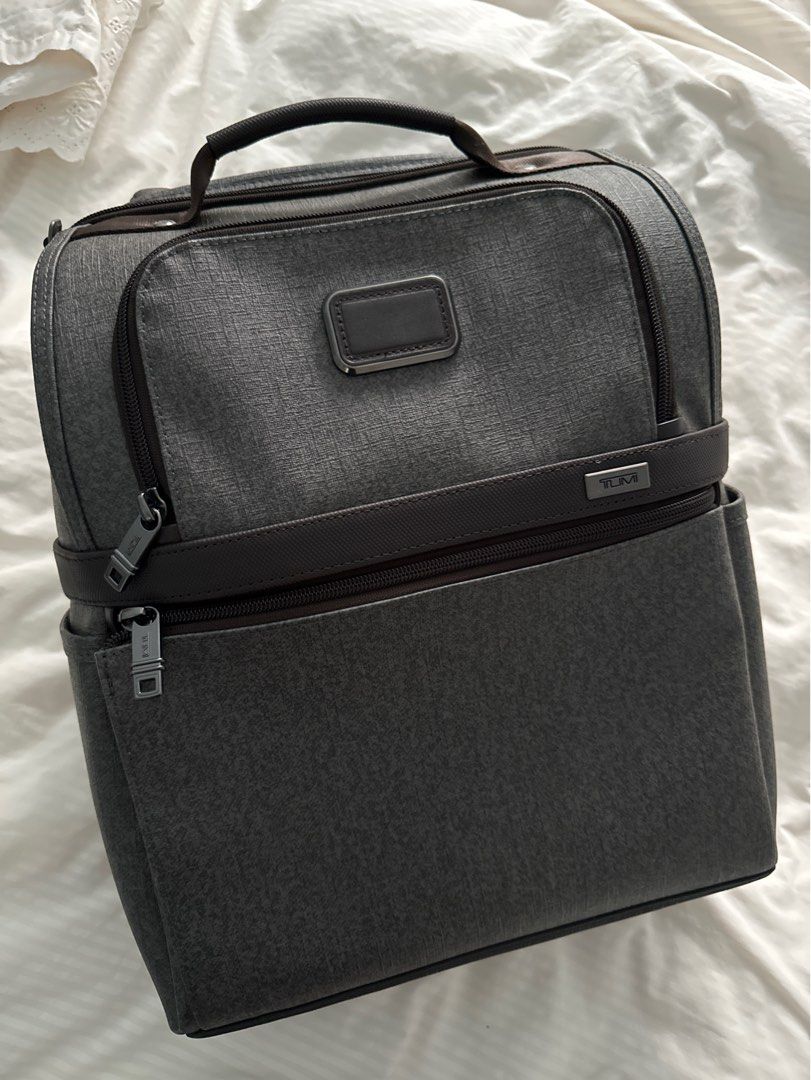 Tumi laptop leather backpack Men s Fashion Bags Backpacks on