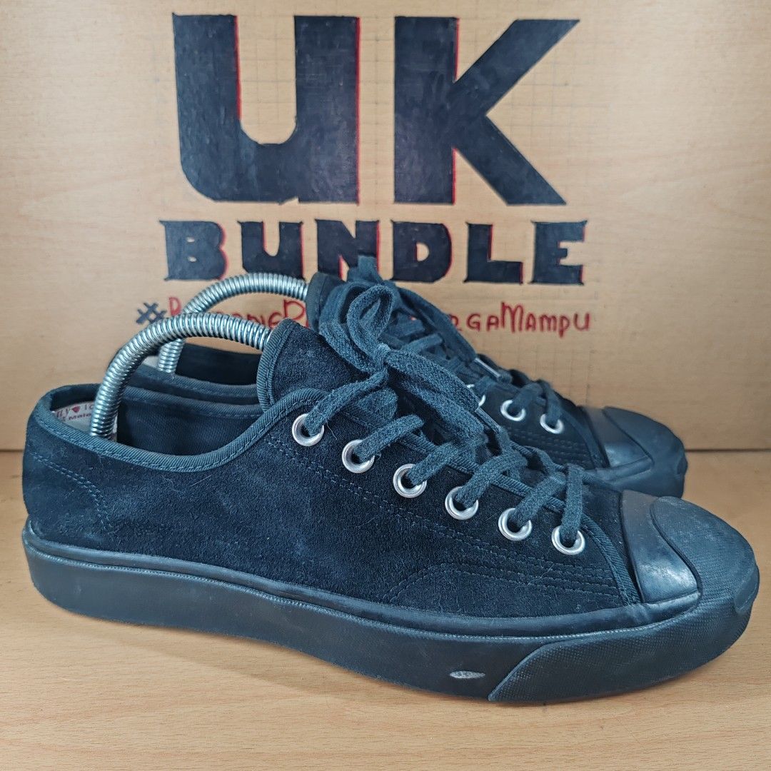Converse jack purcell black suede hotsell