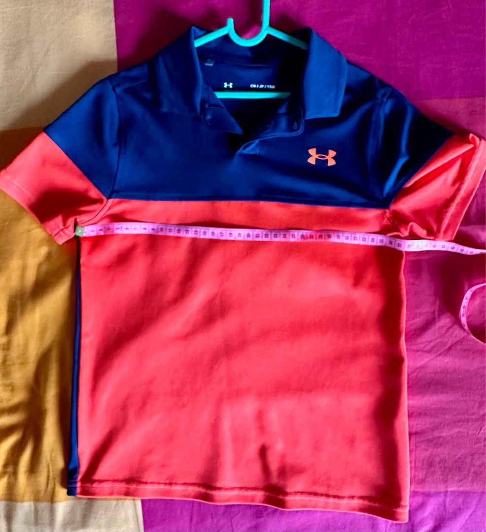 Purple under armour best sale golf shirt