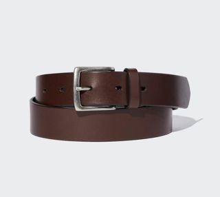 UNIQLO Brown Italian Leather Belt Mens