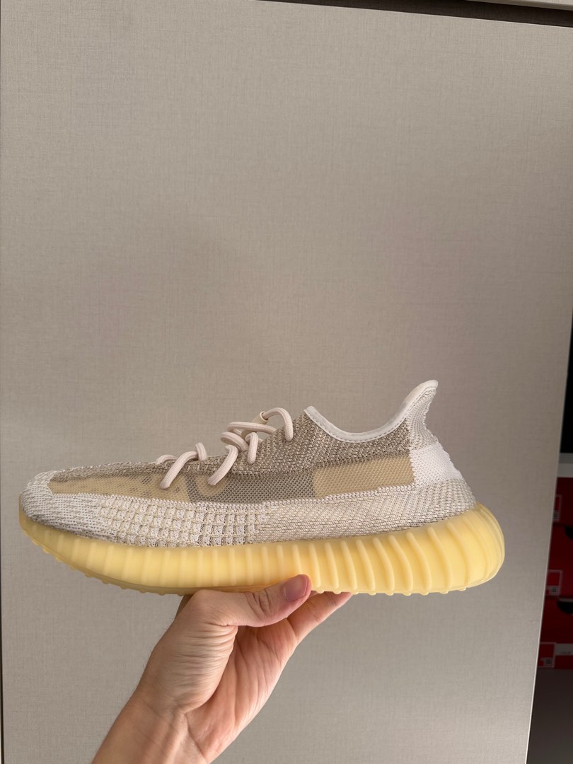 US 12 BNDS Adidas Yeezy 350 Natural Men s Fashion Footwear