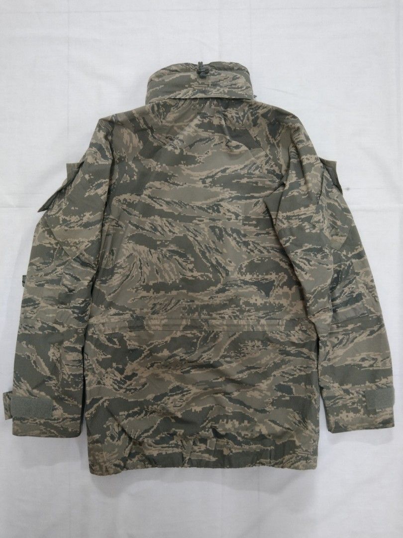 US Air Force Digital Tiger Stripe Camo APECS Parka Raincoat