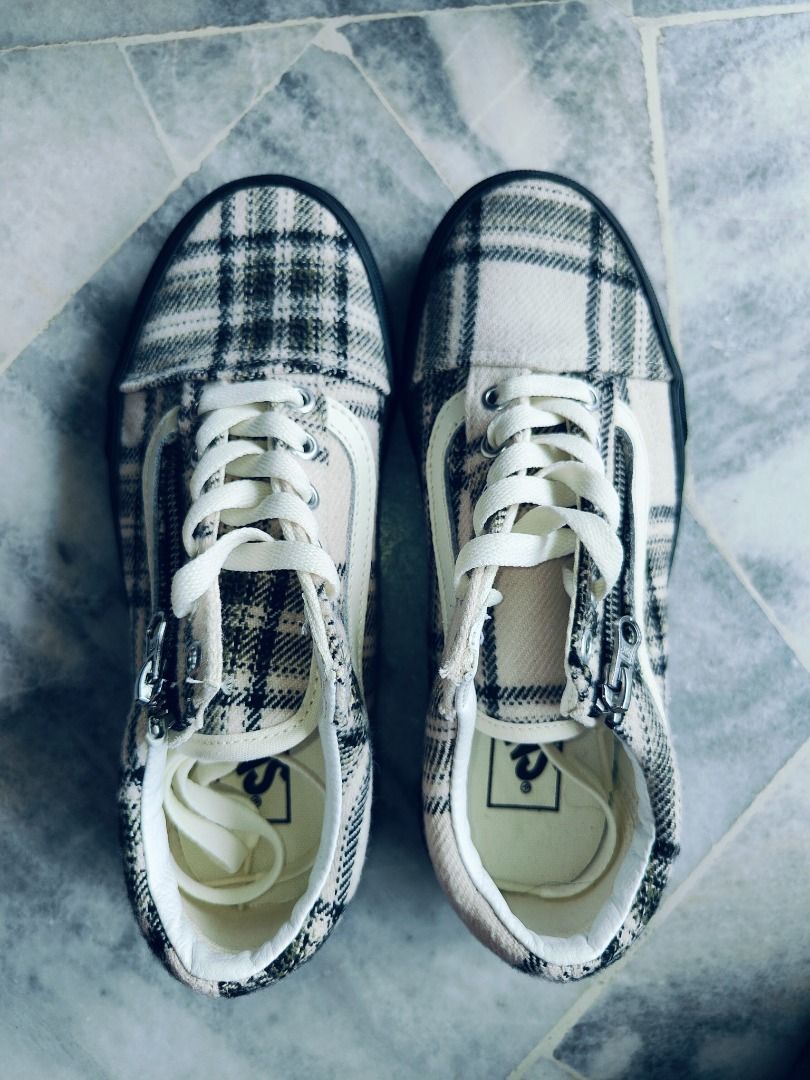 Plaid checkerboard old skool platform top