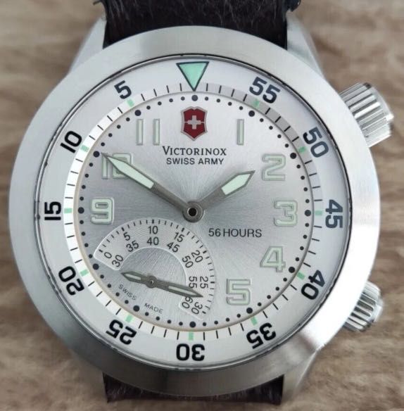 VICTORINOX V25717 Airboss Mach 4 Manual Wind Stainless Steel 45mm Mens XL Watch Luxury Watches on Carousell