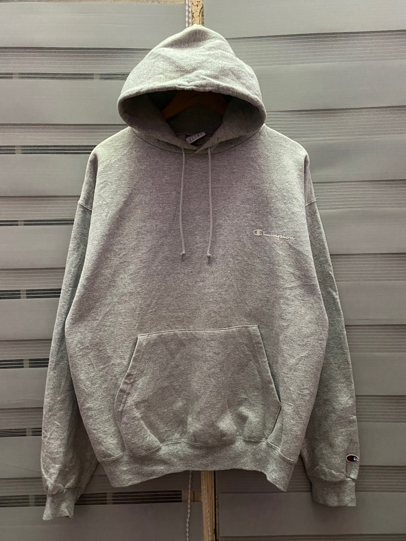 Vintage grey cheap champion hoodie