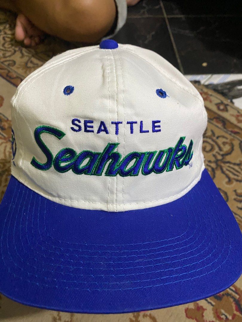 Vintage early 90s Seattle Seahawks Sports Specialties Twill Script Snapback
