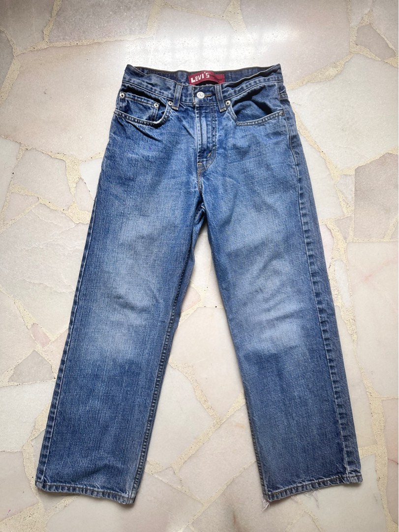Vintage Low Waist Straight Leg Loose Jeans main image 0