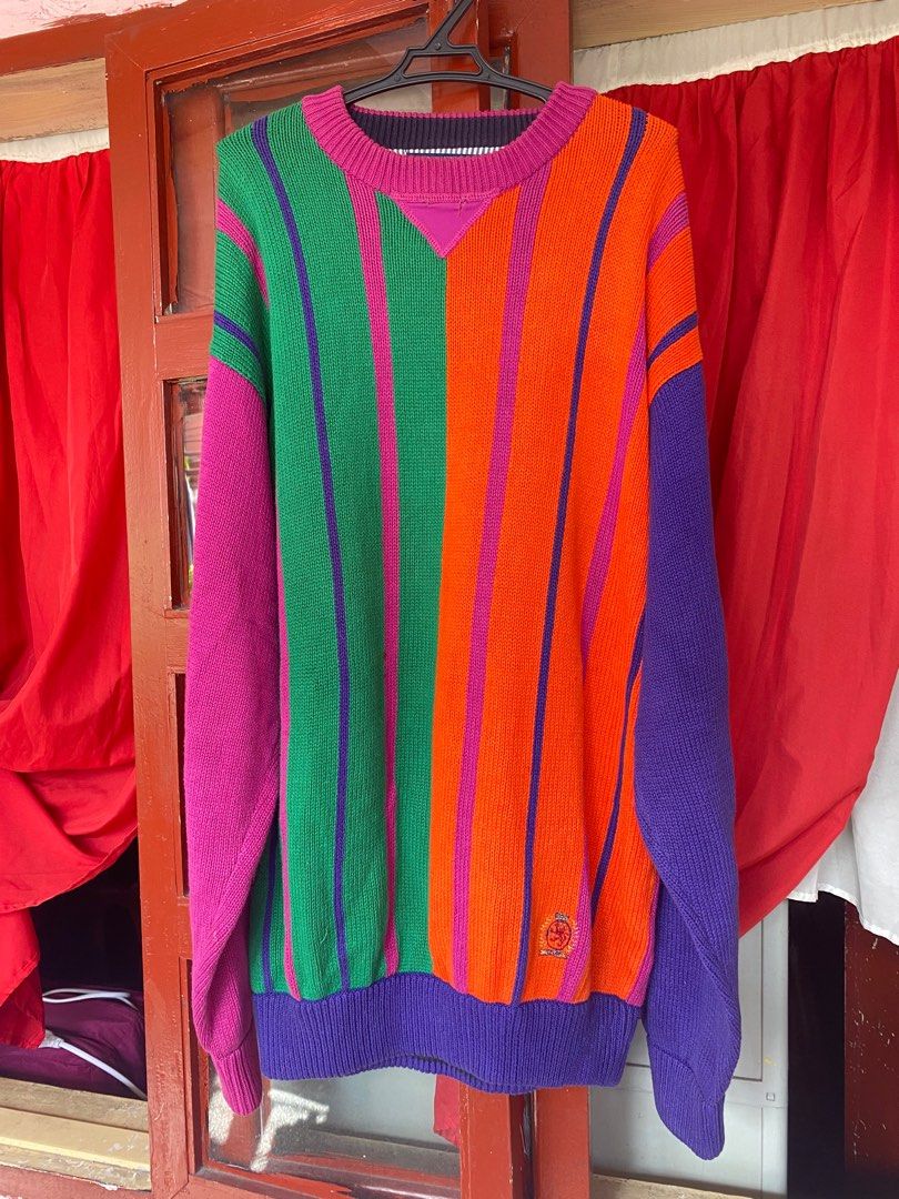 Tommy hilfiger multicolor sweater best sale