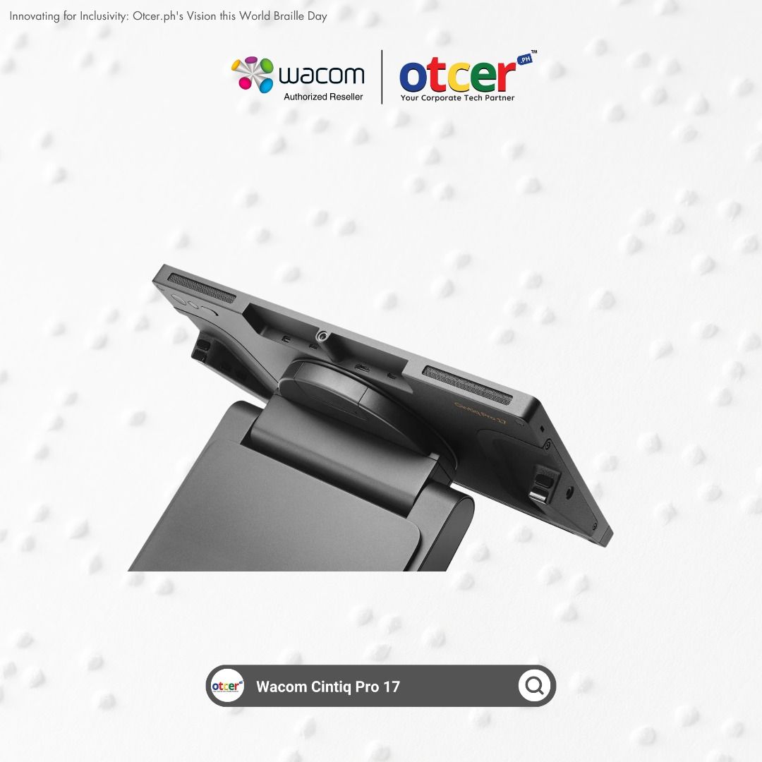 Wacom Cintiq Pro 17 (Category: Office & Business Technology) located in Pasig City. Submitted by otcer.philippines (Listing ID 1278030371, Image 2). Description: Streamline your design process with the Wacom Cintiq Pro 17's intuitive interface. Enjoy the efficiency of customizable ExpressKeys and multi-touch gestures—maximized screen, minimized footprint. Upgrade your workflow at Otcer.ph, or contact us: +63 919 839 9123 | sales@otcer.ph. #Design