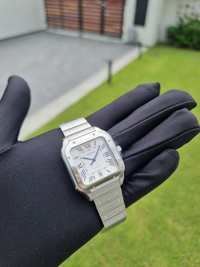 WARRANTY TILL 2030 CARTIER SANTOS LARGE DATE DE CARTIER WSSA0018