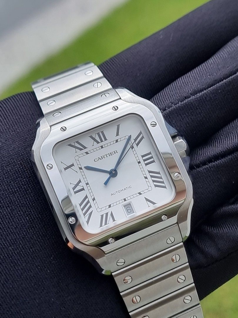 WARRANTY TILL 2030 CARTIER SANTOS LARGE DATE DE CARTIER WSSA0018 WSSA 18 WSSA18 WSSA018