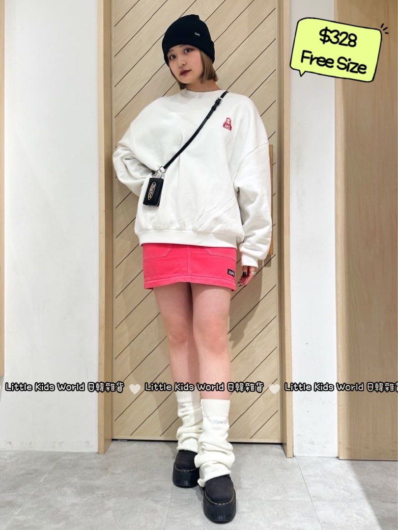 X-girl × MOUSSY SWEAT TOP 衛衣, 女裝, 上衣, 襯衫- Carousell