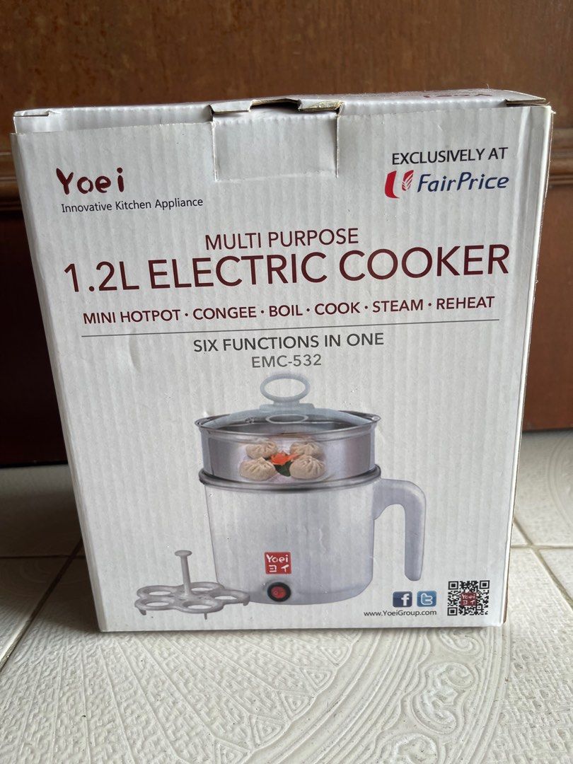 Yoei Multi purpose 1.2L Electric Cooker 6 in 1, TV & Home Appliances