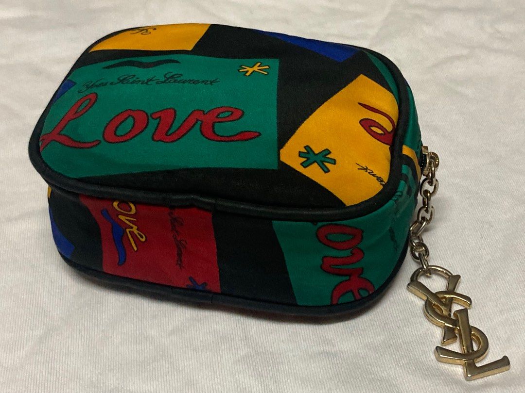 YSL love pouch (Category: Luxury Bags & Wallets) located in Quezon City. Submitted by janisu0303 (Listing ID 1278062866, Image 3). Description: Yves Saint Laurent Love pouch nylon 4500 fixed 8/10 condition 09151957363 fairview nova area or shipping SLP YSL chanel Prada gucci.