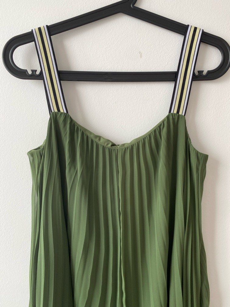 zara apple green dress Transparent Plastic PVC Neon Dress, Blue / S main image 1