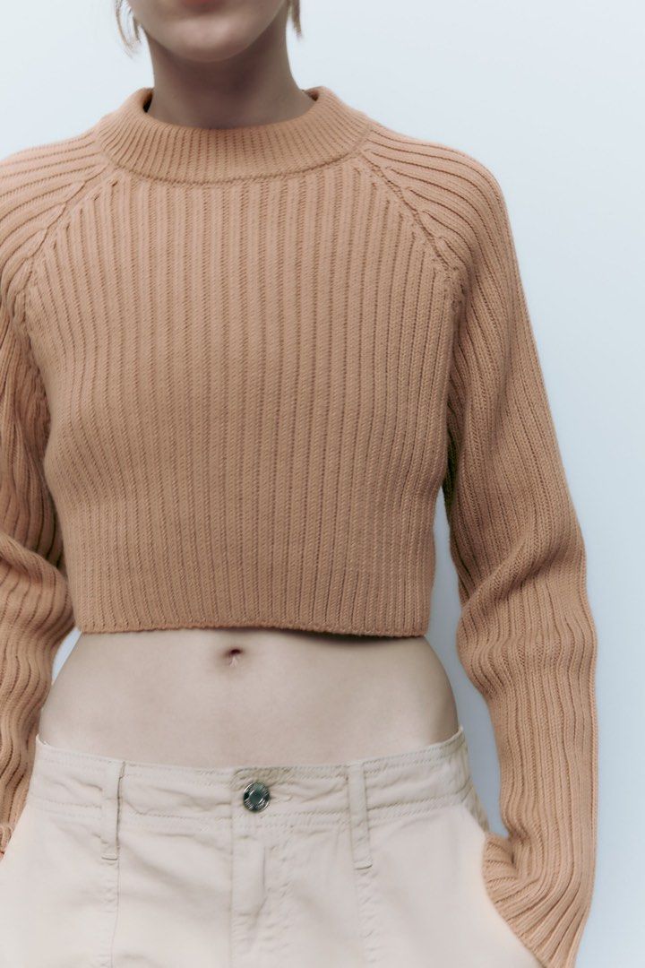 Zara Raglan Sweater, Women's Fashion, Tops, Others Tops on Carousell