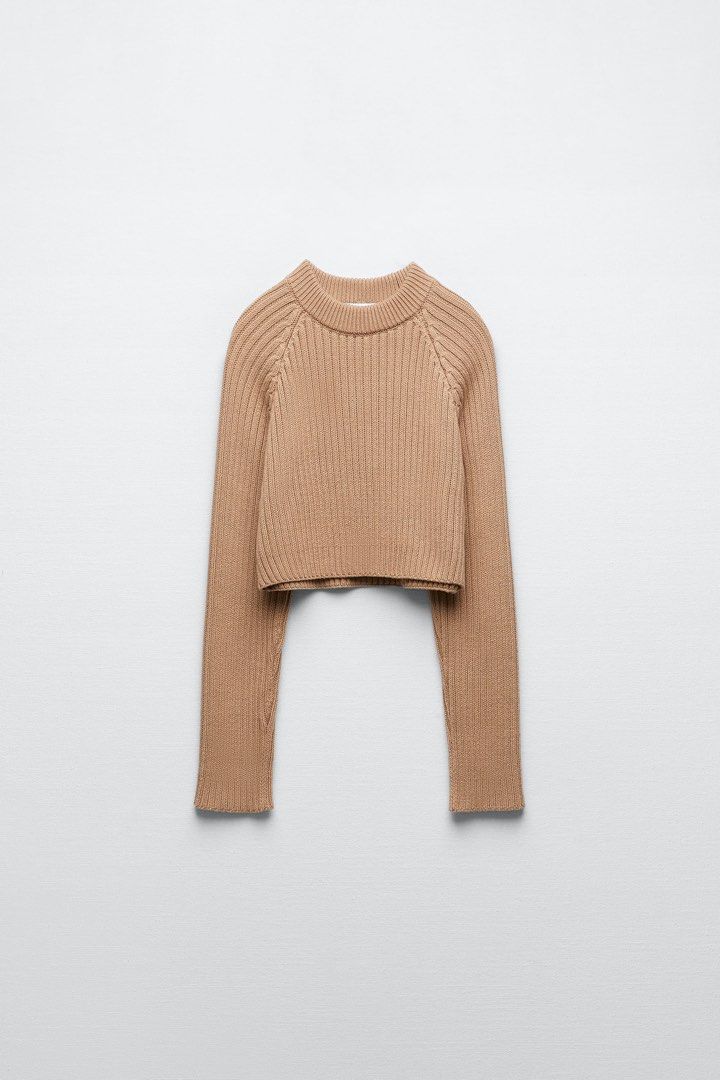 Zara Raglan Sweater, Women's Fashion, Tops, Others Tops on Carousell