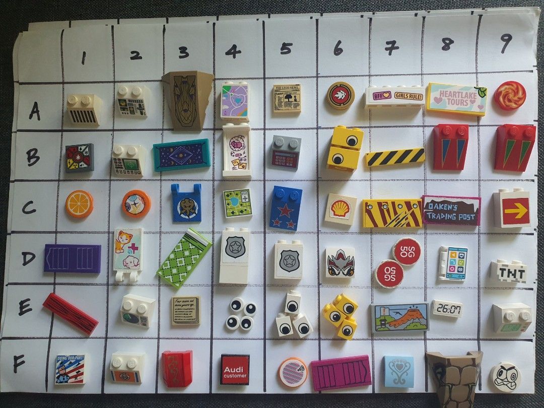 70c each!! Lego Sticker Printed Tiles Bricks, Hobbies Toys, Toys