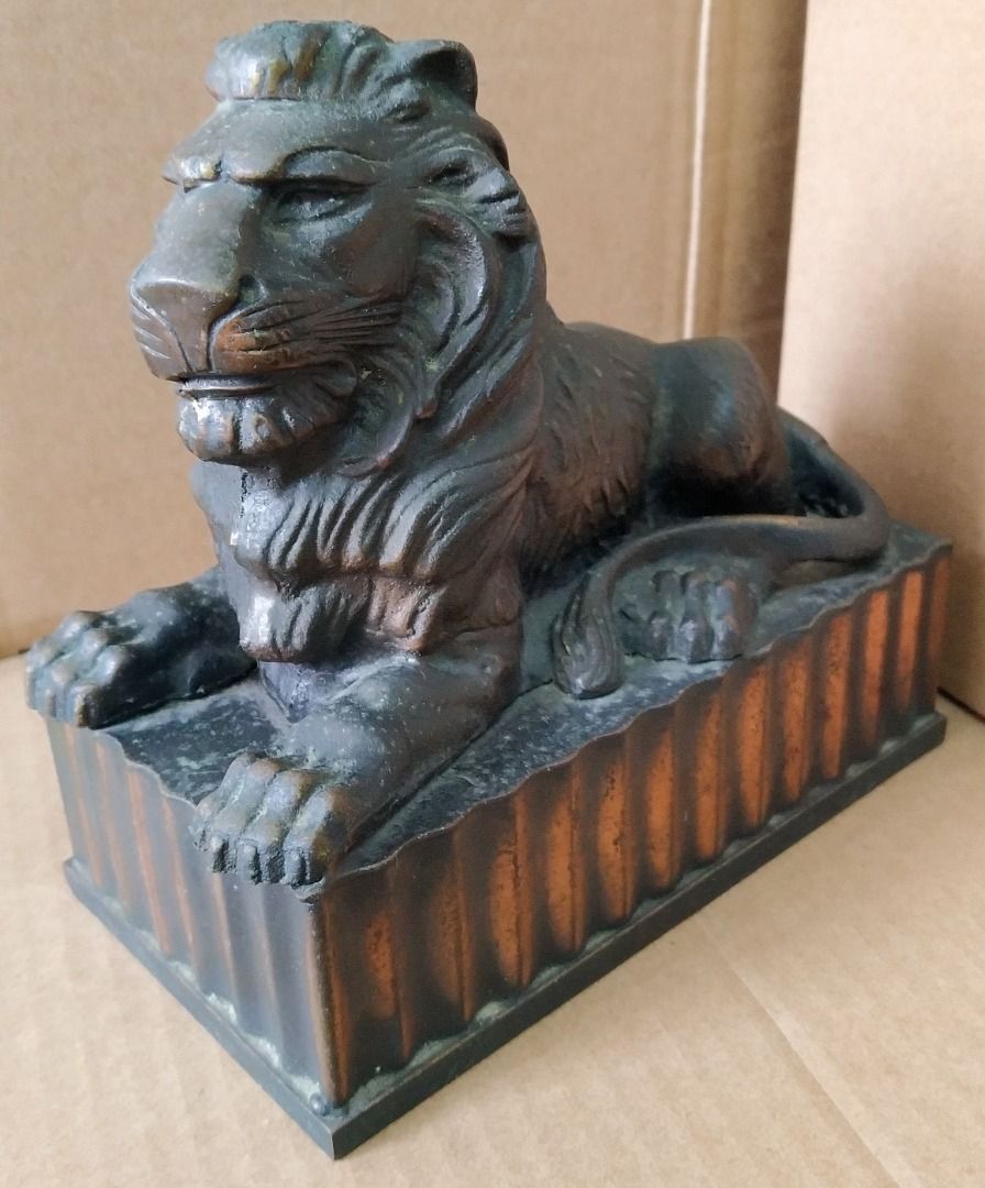 滙豐銅製獅子錢罌, 興趣及遊戲, 收藏品及紀念品, 古董收藏- Carousell