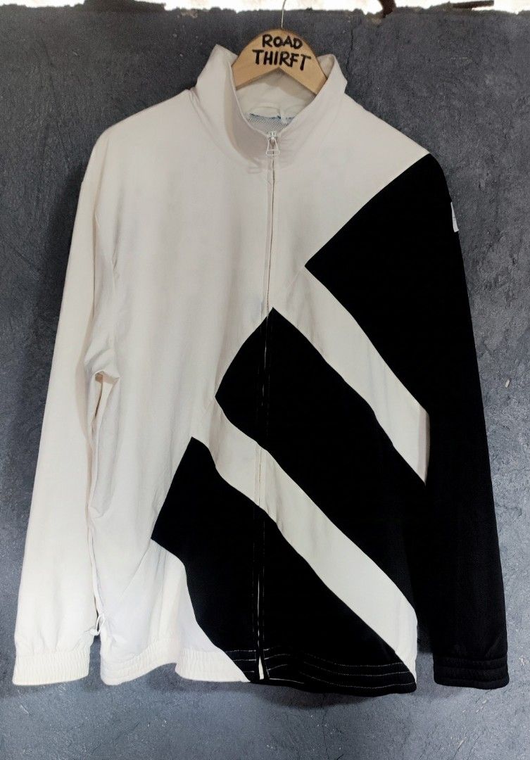 ADIDAS EQT BOLD TT White Black track jacket Issue cut tag solid to ndi 10 10 color rate 10 10 Men s Fashion Coats Jackets and Outerwear on Carousell
