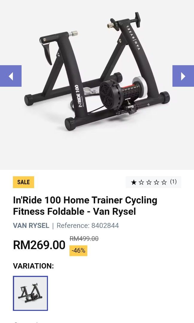 Home trainer decathlon 100 clearance