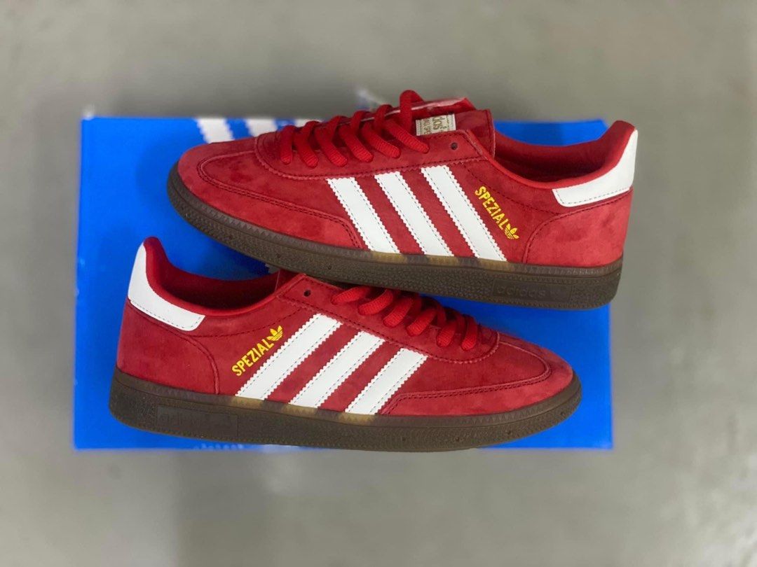 Adidas Spezial Red Shoes Men s Fashion Footwear Sneakers on Carousell