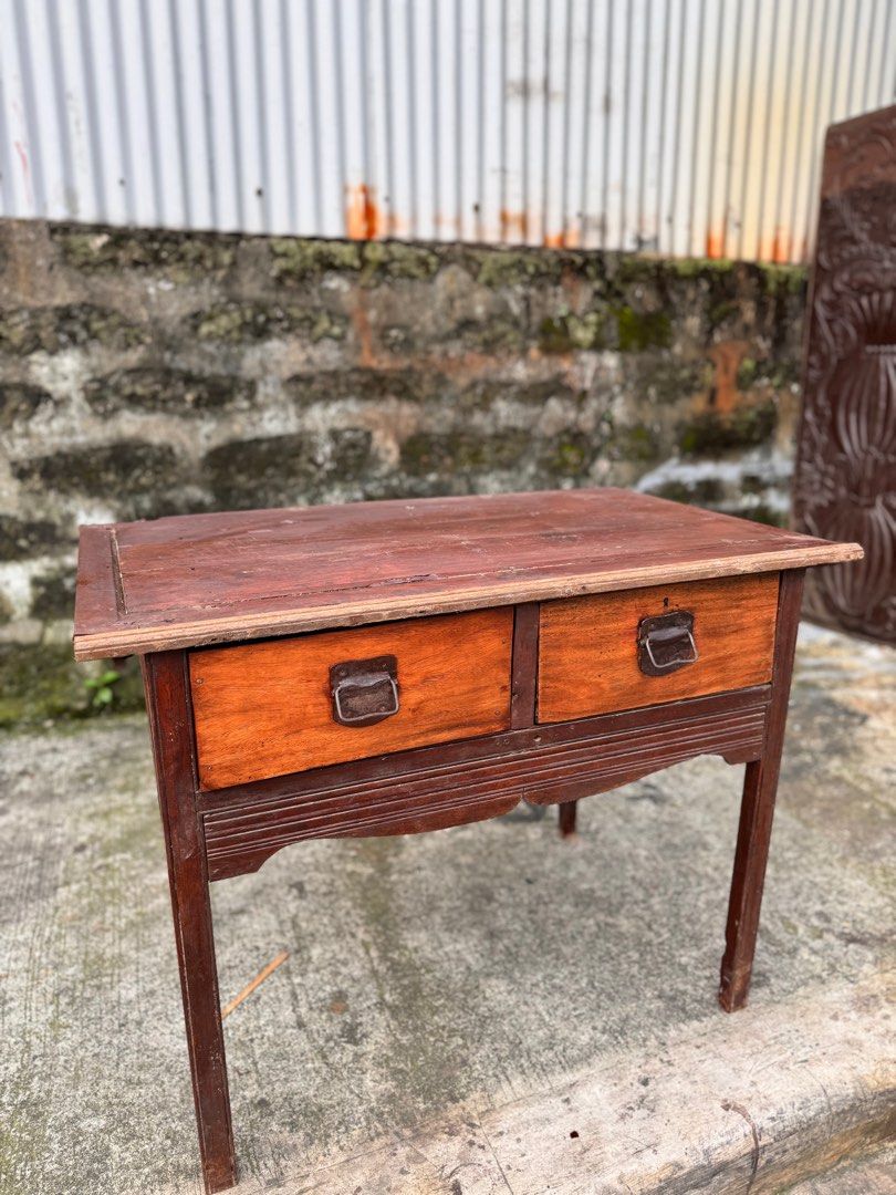 Antique Primitive Ilocos Altar Table (Category: Tables & Sets) located in Manila. Submitted by sinaunang_gamit (Listing ID 1328571602, Image 2). Description: Antique Primitive Ilocos Altar Table Length: 40.5 inches Height: 31 inches Width: 25 inches Provenance: Laoag, Ilocos Norte 18k.