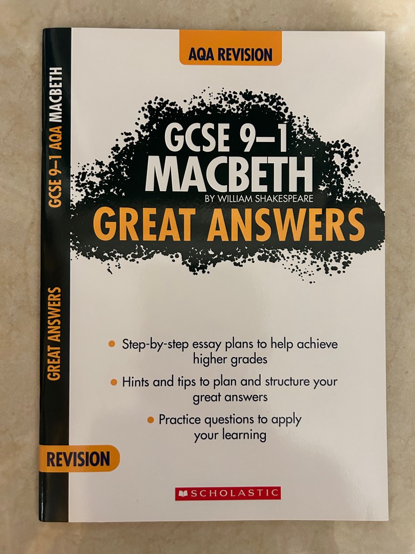 GCSE English Literature Macbeth Great Answers (AQA Revision), 興趣及遊戲, 書本 ...