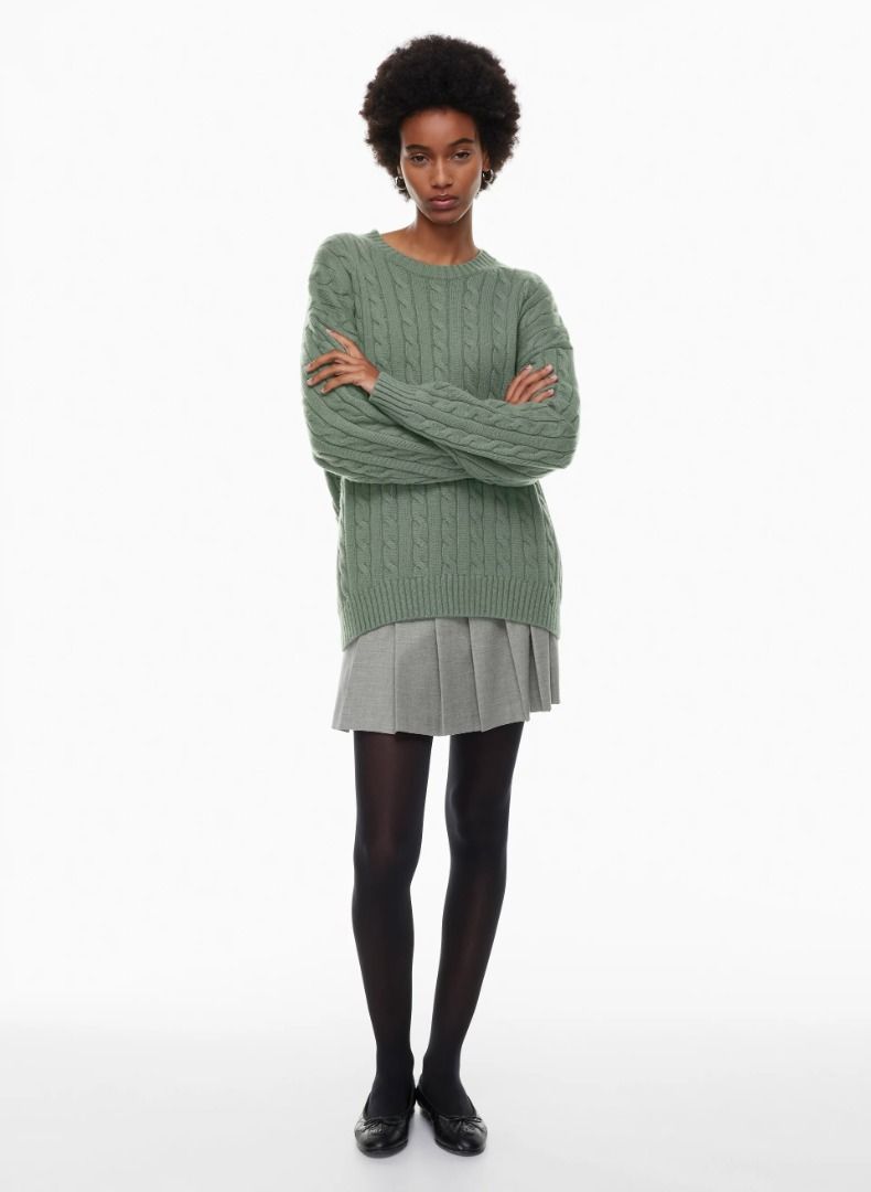 ARITZIA Sunday Best Peggy 3D Merino Wool Cable Knit Sweater Preppy Pullover Fall Winter Women s Fashion Tops Longsleeves on Carousell
