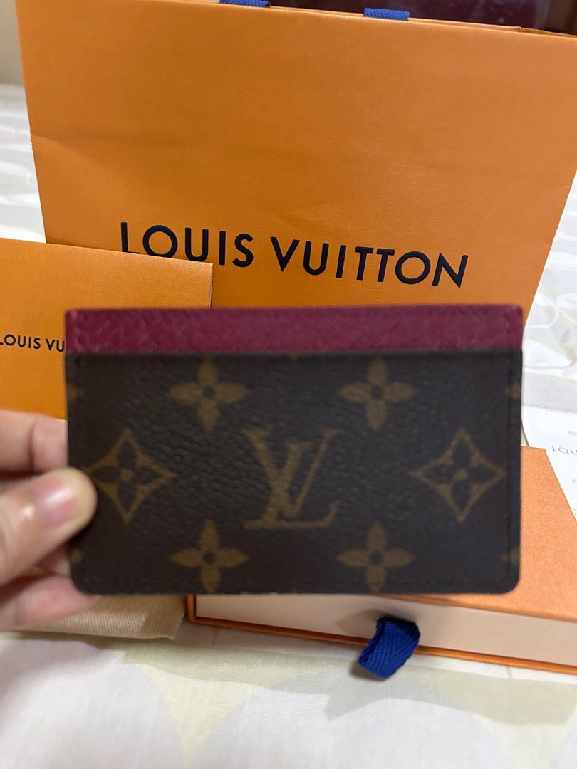 Authentic Louis Vuitton Card Case M60703 (Category: Luxury Bags & Wallets) located in Manila. Submitted by ubergoods (Listing ID 1328450779, Image 2). Description: Authentic Louis Vuitton Card Holder Card Case M60703 Brand new Microchipped Bought in Rome Italy Guaranteed Original Comes with Box, Paperbag and Dust bag Fuschia Monogram Canvas.