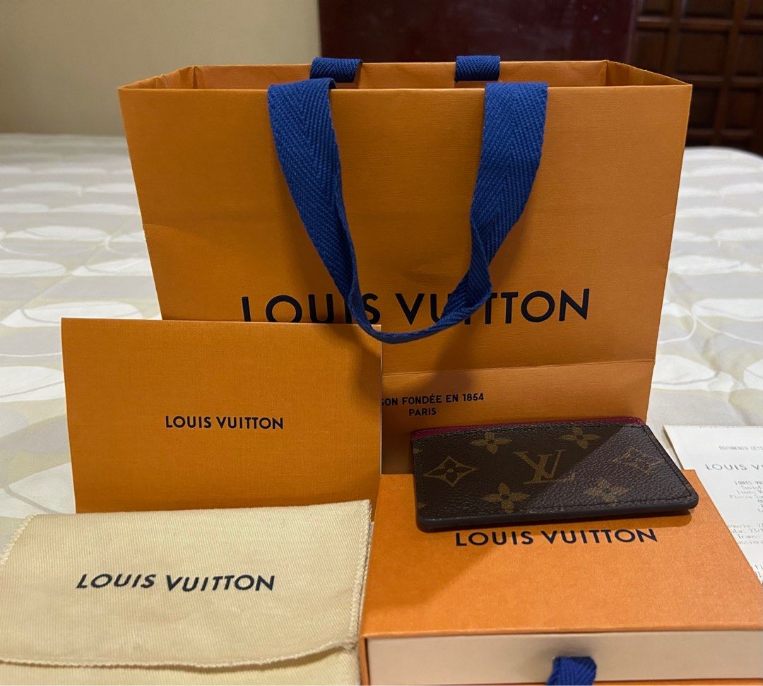 Authentic Louis Vuitton Card Case M60703 (Category: Luxury Bags & Wallets) located in Manila. Submitted by ubergoods (Listing ID 1328450779, Image 1). Description: Authentic Louis Vuitton Card Holder Card Case M60703 Brand new Microchipped Bought in Rome Italy Guaranteed Original Comes with Box, Paperbag and Dust bag Fuschia Monogram Canvas.