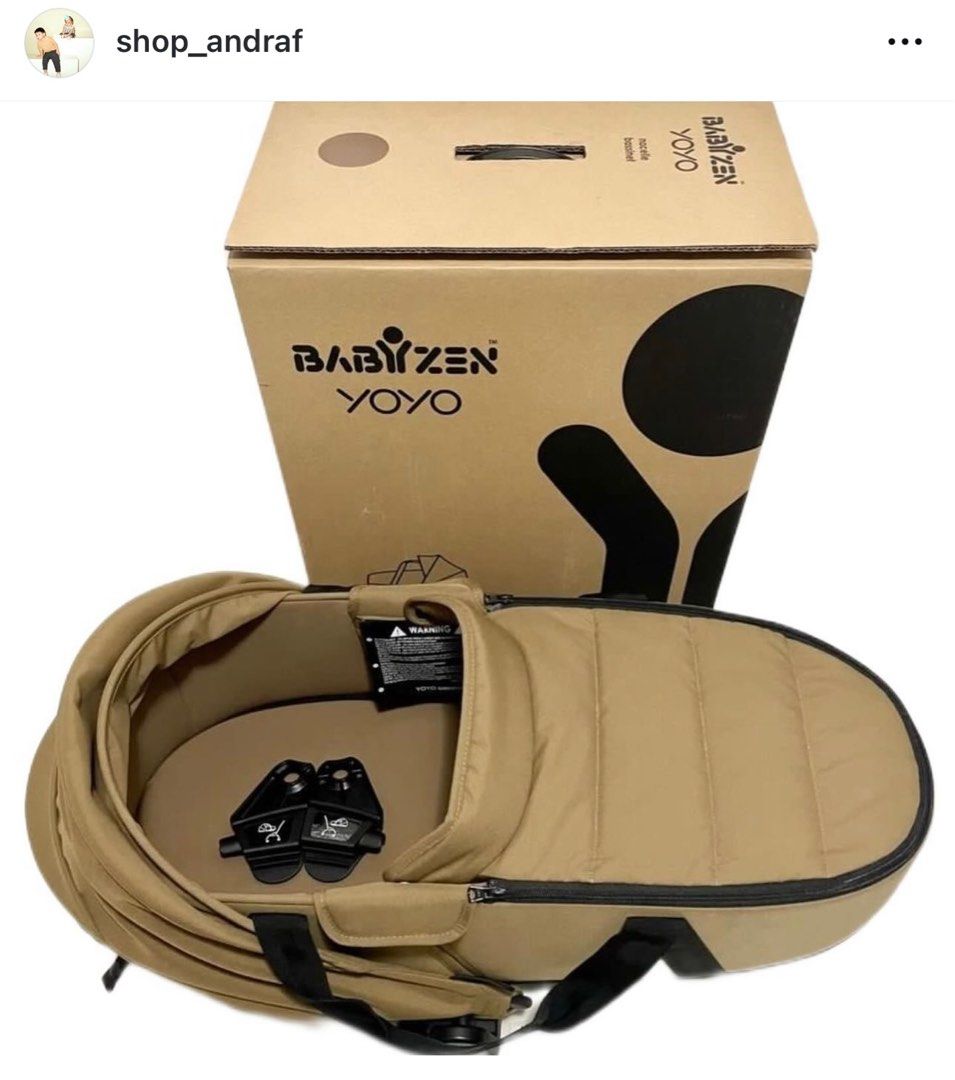 Babyzen Bassinet (Category: Strollers) located in Davao. Submitted by gabrielavillamar (Listing ID 1328481175, Image 1). Description: Babyzen Bassinet in Toffee (without box) SRP: ₱16,999.75 Condition: 9.5/10.