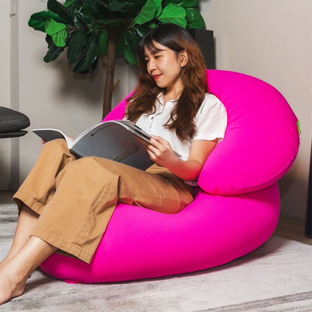 Bean bag Leaf Bean Rester with U Neck Pillow Clearance Offer Furniture Home Living Furniture Chairs on Carousell