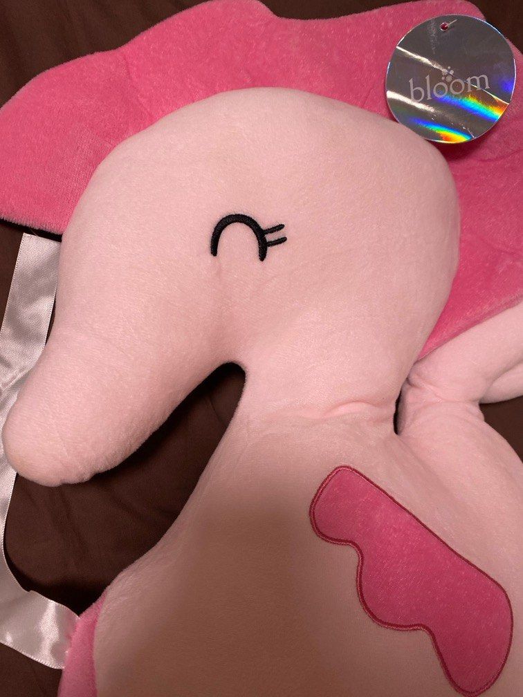 Bloom Seahorse Stuffed Toy (Pink) (Category: Infant Playtime) located in Quezon City. Submitted by cdgextra (Listing ID 1328447287, Image 2). Description: Brand new. Never used with tag still on! Macbook Pro 15” for size reference :) No marks or stains at all. Good as new..