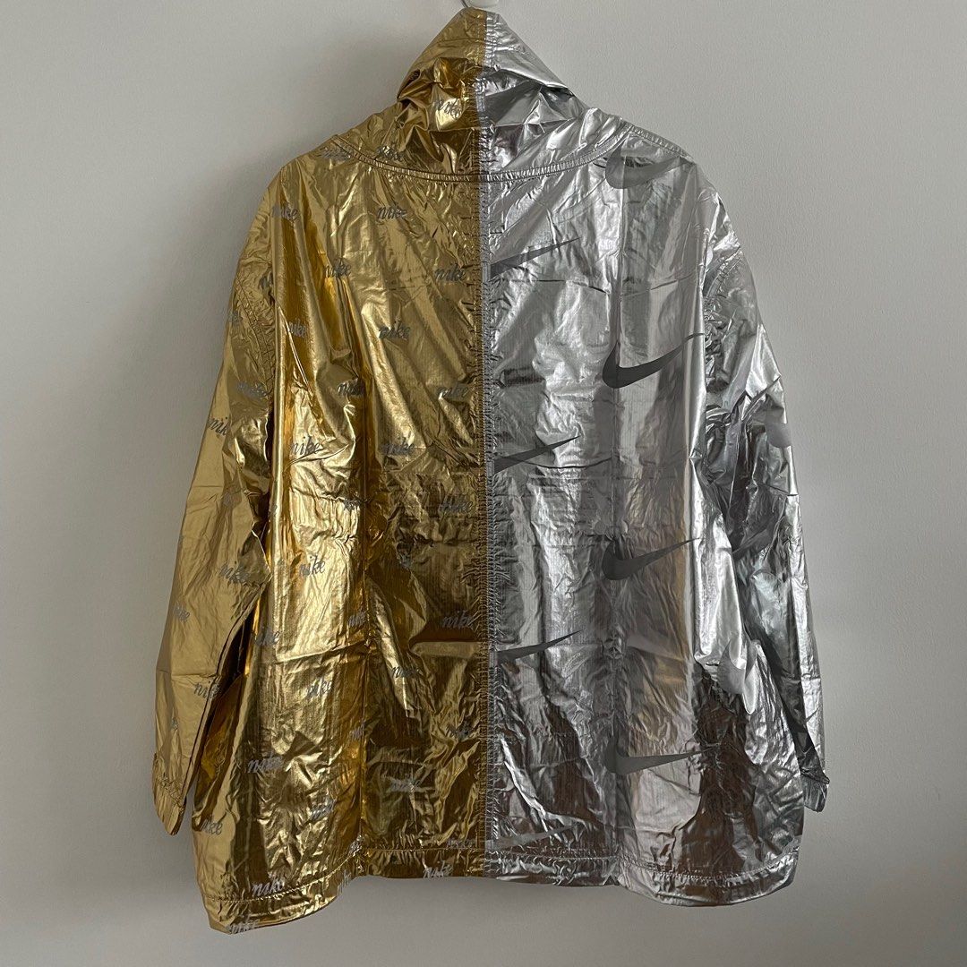 BNWT NIKE WMNS Sportswear Metallic Windbreaker Jacket