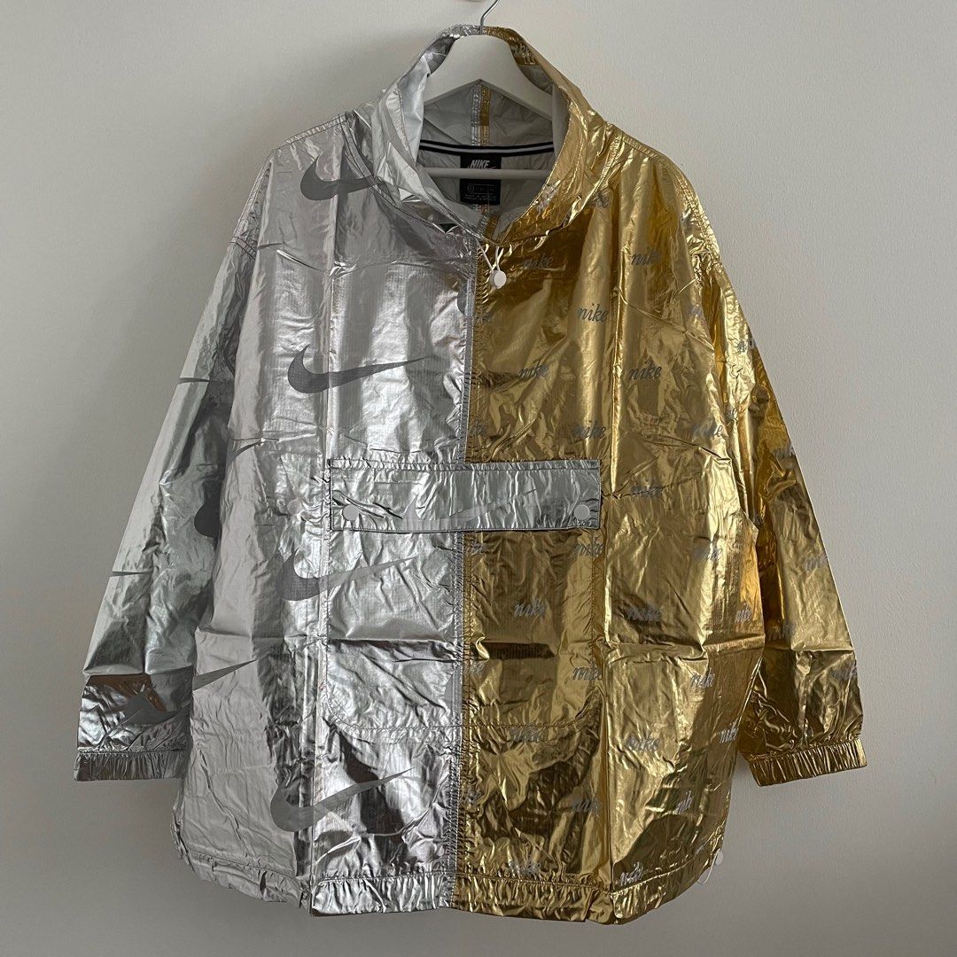 BNWT NIKE WMNS Sportswear Metallic Windbreaker Jacket