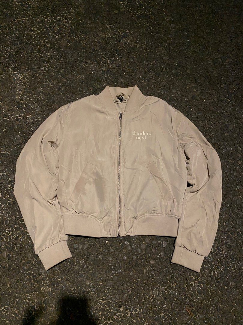 Bomber jacket h m x ariana grande Fesyen Wanita Pakaian Wanita Atasan di Carousell