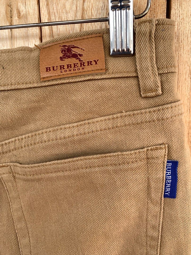 Burberry Womens Brown Denim Pants Women s Fashion Bottoms Other Bottoms on Carousell
