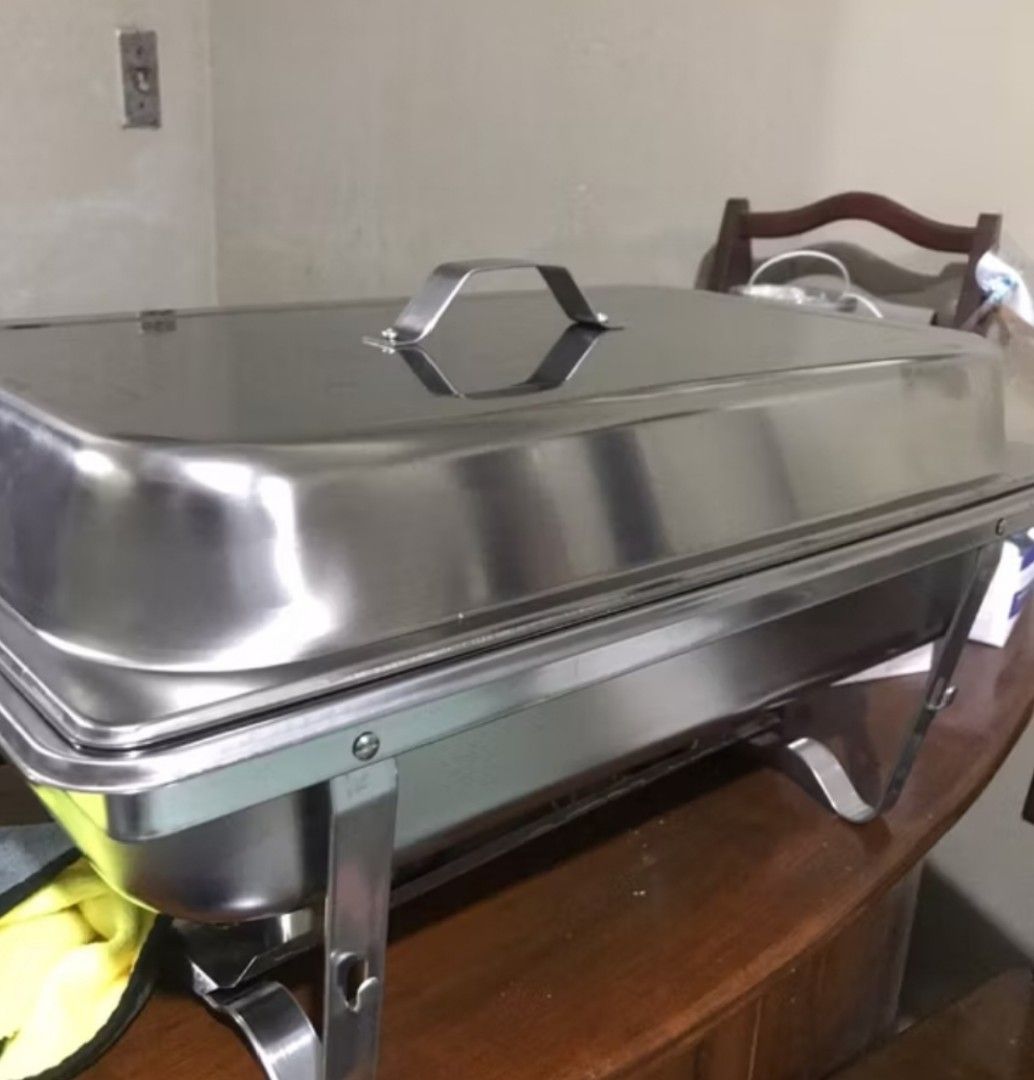 chaffing dish 11L (Category: Food Organization & Storage) located in Manila. Submitted by asstditems (Listing ID 1328461913, Image 1). Description: ax stainless still set Same day delivery within metro manila Mode of Payment: CASH ON DELIVERY GCASH BANK TRANSFER Pm for inquiries! Happy Shopping & God bless..
