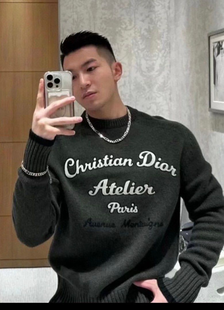 Christina Dior Atelier Paris Men sweater Pull over knit wear